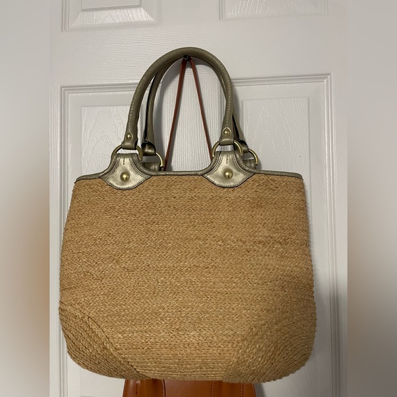Coach Tan and Gold Women's Tote Bag - Picture 8 of 10